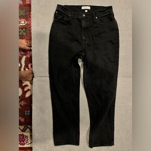 A&F Curve Love Ultra High Rise 90s Straight Jean